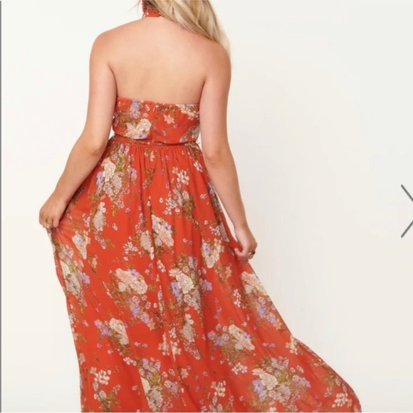 Unique Vintage Smak Parlor Chiffon Maxi Dress - Picture 2 of 6